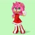 Size: 1080x1080 | Tagged: safe, artist:solar socks, amy rose, hedgehog, female, movie style