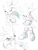 Size: 587x777 | Tagged: safe, artist:natty650, silver the hedgehog, monochrome, simple background, white background