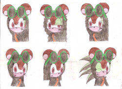 Size: 400x290 | Tagged: safe, artist:thunder-the-mouse, oc, oc:thunder dark the hedgemouse, mouse, female, traditional media