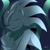 Size: 736x736 | Tagged: dead source, safe, artist:mercybhk, sonic the hedgehog, hedgehog, comic:where was my hero?, adult, alternate universe, blue background, glowing eyes, lidded eyes, looking at viewer, male, monochrome, older, scarf, signature, simple background, smile, solo, spot color