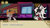 Size: 1597x891 | Tagged: safe, artist:cloudvampire, infinite the jackal, miles "tails" prower, fox, the murder of sonic the hedgehog, abstract background, annoyed, arcade, clothes, dialogue, duo, duo male, english text, fake screenshot, jacket, male, males only, the mirage express, tmosth style