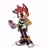 Size: 1840x1961 | Tagged: safe, artist:ratrrriot, barry the quokka, alternate outfit, black shoes, blushing, clenched teeth, clothes, game boy, hand in pocket, holding something, jacket, looking offscreen, nonbinary, pants, quokka, shirt, smile, solo, standing, yellow socks