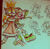 Size: 540x527 | Tagged: safe, artist:thetwiggiesttwig, amy rose, blaze the cat, cat, hedgehog, 2020, amy x blaze, blushing, bow, christmas outfit, cute, eyes closed, female, females only, fire, flame, hair bow, kiss on cheek, lesbian, shipping, sketch, traditional media