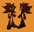 Size: 1574x1487 | Tagged: safe, artist:nova-rpv, shadow the hedgehog, 2023, boots, chain, crop jacket, ear fluff, ear piercing, earring, eyelashes, fingerless gloves, frown, leg warmers, male, mouth open, one fang, punk, simple background, skirt, solo, spiked bracelet, standing, yellow background
