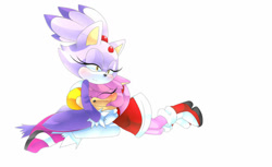 Size: 1024x626 | Tagged: safe, artist:luciolez, amy rose, blaze the cat, cat, hedgehog, 2014, amy x blaze, amy's halterneck dress, blaze's tailcoat, blushing, cute, eyes closed, female, females only, hugging, lesbian, shipping