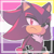Size: 590x590 | Tagged: safe, artist:homophobic-sonic, shadow the hedgehog, 2023, edit, hyperfluxsexual, hyperfluxsexual pride, icon, nonbinary, nonbinary pride, outline, pride, pride flag background, solo