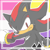 Size: 590x590 | Tagged: safe, artist:homophobic-sonic, shadow the hedgehog, 2023, edit, hyperfluxsexual, hyperfluxsexual pride, icon, nonbinary, nonbinary pride, outline, pride, pride flag background, solo