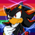 Size: 768x768 | Tagged: safe, artist:homophobic-sonic, shadow the hedgehog, 2022, acorsexual, acorsexual pride, edit, icon, pride, pride flag background, solo, star (symbol)
