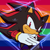 Size: 768x768 | Tagged: safe, artist:homophobic-sonic, shadow the hedgehog, 2022, acorsexual, acorsexual pride, edit, icon, pride, pride flag background, solo, star (symbol)