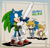 Size: 800x767 | Tagged: safe, artist:fumomo, miles "tails" prower, sonic the hedgehog, aryll (loz), cosplay, crossover, japanese text, kigurumi, link (loz), master sword, the legend of zelda