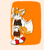 Size: 1500x1700 | Tagged: safe, artist:justtsukimoon, miles "tails" prower, abstract background, basket, clothes, holding something, looking offscreen, looking up, poncho, signature, smile, solo, walking