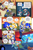 Size: 3000x4578 | Tagged: safe, artist:drawloverlala, bernadette hedgehog, bokkun, jules hedgehog, miles "tails" prower, robotnik, sonic the hedgehog, uncle chuck, zooey the fox, fox, hedgehog, human, hybrid, comic:sonic world travel, green hill zone, au:sonic world travel, blue power pattern, chili dog, house, kitsune, robot, roboticized, tornado i, yellow power pattern