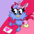 Size: 768x768 | Tagged: safe, artist:bluedeerfox14, adventures of sonic the hedgehog, baby, bow, chicken, crayon, diaper, hair bow, paper, parent:scratch, robot