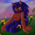 Size: 2000x2000 | Tagged: safe, artist:sleepylavend3r, sonic the hedgehog, abstract background, beanbrows, chest fluff, cute, eyelashes, flower, grass, heart, kneeling, looking offscreen, mouth open, one eye closed, outdoors, painted fingernails, smile, solo, top surgery scars, trans male, transgender