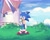 Size: 2048x1638 | Tagged: safe, artist:loulubally, sonic the hedgehog, sonic unleashed, 2021, chip's necklace, clouds, daytime, grass, holding something, looking at something, outdoors, smile, solo, standing, windmill