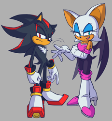 Size: 2048x2203 | Tagged: safe, artist:siggiedraws, rouge the bat, shadow the hedgehog