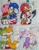 Size: 900x1162 | Tagged: safe, artist:ladynin-chan, amy rose, blaze the cat, cosmo the seedrian, knuckles the echidna, miles "tails" prower, rouge the bat, silver the hedgehog, sonic the hedgehog, amy x sonic, christmas, kiss, knuxouge, mistletoe, shipping, silvaze, straight, tailsmo