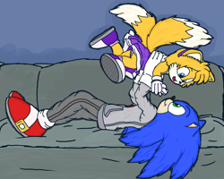 Size: 2500x2000 | Tagged: safe, artist:theowlgoesmoo, miles "tails" prower, sonic the hedgehog, gender swap