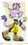 Size: 1260x2048 | Tagged: safe, artist:peachyowlart, blaze the cat, abstract background, looking at something, looking back, looking down, mouth open, outfit swap, signature, solo, standing, surge's running suit