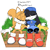 Size: 2000x2000 | Tagged: safe, artist:ragdollartwork, miles "tails" prower, 2024, brick wall, crossover, crossover shipping, cute, duo, english text, eyes closed, fantober, flat colors, gay, grass, holding each other, klonoa, klonoa x tails, leaning on each other, leaning on them, male, rarepair, shipping, signature, simple background, sitting, smile, transparent background