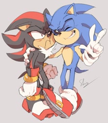 Size: 800x909 | Tagged: safe, artist:shira_hedgie, shadow the hedgehog, sonic the hedgehog