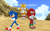 Size: 1920x1200 | Tagged: safe, artist:puzzlshield2, knuckles the echidna, miles "tails" prower, sonic the hedgehog, 3d, mmd, team sonic