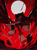 Size: 736x990 | Tagged: safe, artist:roastedgarlics2, shadow the hedgehog, sonic x shadow generations, clenched teeth, needs more jpeg, red sky, solo, wings