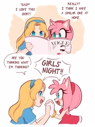 Size: 1920x2557 | Tagged: safe, artist:toonsite, amy rose, maria robotnik