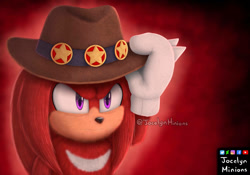 Size: 1069x748 | Tagged: safe, artist:jocelynminions, knuckles the echidna