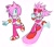 Size: 1800x1554 | Tagged: safe, artist:rodka_sth, amy rose, riders outfit, solo, sonic riders