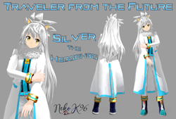 Size: 1151x780 | Tagged: safe, artist:petite-neko-kitsune, silver the hedgehog, human, humanized, mmd