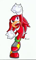 Size: 1398x2330 | Tagged: safe, artist:star-rocket, knuckles the echidna