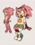 Size: 1256x1620 | Tagged: safe, artist:frulleboi, amy rose, hedgehog, natural alt, natural amy rose, redesign, shirt, shoes, skirt, solo