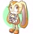 Size: 1117x1157 | Tagged: safe, artist:h05h1_sonic, cheese (chao), cream the rabbit, chao, duo, neutral chao, sunglasses