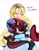 Size: 1414x1821 | Tagged: safe, artist:uopoh0102, maria robotnik, shadow the hedgehog, human, sonic x shadow generations, doom shadow, duo, english text, hugging, simple background, white background