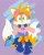 Size: 1440x1800 | Tagged: safe, artist:mintokitsune_, artist:pepamintopatty, miles "tails" prower, 2021, 80s outfit, abstract background, backwards cap, looking at viewer, retro outfit, skateboard, smile, solo, standing