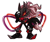 Size: 1965x1660 | Tagged: safe, artist:halpdevon, infinite the jackal, sonic forces, 2019, infinite's mask, male, signature, simple background, solo, standing, treads, white background