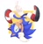 Size: 1260x1280 | Tagged: safe, artist:drawchill_s, sonic the hedgehog, 2024, abstract background, handstand, looking at viewer, pointing, redraw, redraw challenge, smile, smiling at viewer, solo, treads, upside down