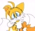 Size: 2048x1848 | Tagged: safe, artist:wsipies, miles "tails" prower, 2024, blushing, looking at viewer, simple background, sketch, smile, smiling at viewer, solo, standing, white background