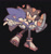Size: 1528x1624 | Tagged: safe, artist:thslrrpwjd, shadow the hedgehog, sonic the hedgehog, 2024, black background, blushing, carrying them, clenched teeth, cute, duo, gay, heart, looking at each other, outline, pointing, shadow x sonic, shipping, simple background, smile, sonabetes, treads, wink