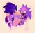 Size: 2048x1907 | Tagged: safe, artist:starrjoy, artist:starrjoyart, silver the hedgehog, sonic the hedgehog, hedgehog, 2024, abstract background, blushing, bottomless, bow, bowtie, clothes, cute, duo, english text, gay, hand behind back, heart, holding hands, looking at each other, male, one fang, shipping, silvabetes, silver x sonic, smile, sonabetes, suit, valentine's day