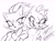 Size: 2048x1535 | Tagged: safe, artist:lumijulie, amy rose, blaze the cat, cat, hedgehog, 2024, amy x blaze, amy's halterneck dress, blaze's tailcoat, cute, duo, female, females only, lesbian, line art, looking at viewer, mouth open, open smile, shipping, simple background, sketch, smile, smiling at viewer, valentine's day, white background