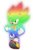 Size: 1286x1968 | Tagged: safe, artist:silverdahedgehog06, sonic the hedgehog, 2021, 3d, clenched fists, frown, hyper form, hyper sonic, looking at viewer, simple background, solo, sonic forces: speed battle, transparent background, treads