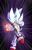 Size: 1231x1944 | Tagged: safe, artist:the juan, sonic the hedgehog, 2023, abstract background, clenched fists, fire, flying, hyper form, hyper sonic, looking at viewer, signature, smile, smiling at viewer, solo