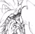 Size: 791x769 | Tagged: safe, artist:mgmg_kiryusub, mephiles the dark, silver the hedgehog, 2024, blushing, duo, gay, holding them, lidded eyes, line art, looking at each other, mephiles x silver, shipping, sketch
