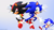 Size: 3840x2160 | Tagged: safe, artist:adverse56, shadow the hedgehog, sonic the hedgehog, sonic x shadow generations, 2024, 3d, classic sonic, classic sonic (universe), mid-air, remake, signature, trio