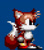 Size: 578x659 | Tagged: safe, miles "tails" prower, blue background, classic sonic (universe), classic tails, mod, pixel art, simple background, solo, sonic the hedgehog 3, sprite, standing