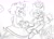 Size: 1952x1424 | Tagged: safe, artist:pepperedpennies, amy rose, blaze the cat, cat, hedgehog, 2019, amy x blaze, amy's halterneck dress, blaze's tailcoat, blushing, clothes, cute, dress, female, females only, hand on cheek, lesbian, line art, looking at them, shipping, sketch, starry eyes, traditional media, wingding eyes