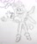 Size: 1792x2144 | Tagged: safe, artist:pepperedpennies, amy rose, blaze the cat, cat, hedgehog, 2019, amy x blaze, amy's halterneck dress, blaze's tailcoat, blushing, carrying them, clothes, cute, dress, female, females only, lesbian, line art, looking at each other, one eye closed, shipping, sketch, traditional media