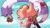 Size: 2048x1152 | Tagged: safe, artist:chiaraeliz, tangle the lemur, whisper the wolf, lemur, wolf, 2023, abstract background, alternate outfit, christmas, clouds, duo, eyes closed, female, idw sonic the hedgehog, kiss, lesbian, mistletoe, outdoors, shipping, signature, snow, snowing, standing, sweater, tail hold, tangle x whisper